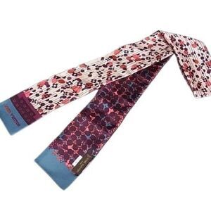 LOUIS VUITTON Louis Vuitton Ribbon Scarf Bandeau Monogram Multicolor Silk Wom...